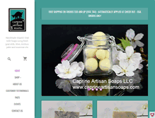 Tablet Screenshot of caprineartisansoaps.com